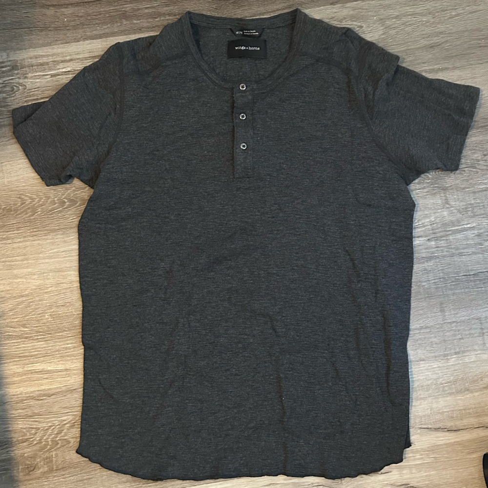 wings + horns Henley Tshirt